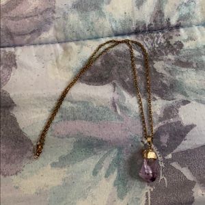 Amethyst stone necklace